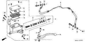 GL1500CD Цилиндр сцепления