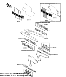 KX125 Наклейки