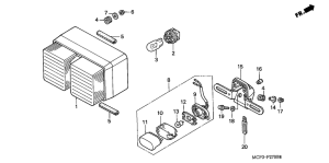 VTR1000SP Taillight unit ass`y