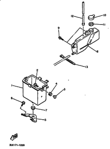 FZR1000 FZR1000E Боковая крышка