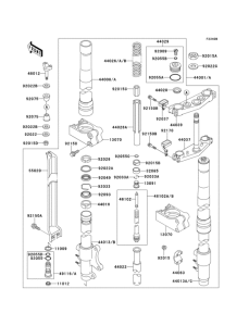 KX500 Front fork(1 / 2)(kx500-e3)