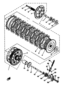XS500 Сцепление