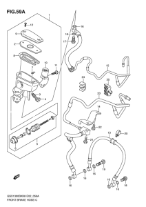 GSX1300BK (ABS) Передние тормозные трубки