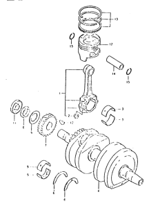 GSX400 Вал коленчатый
