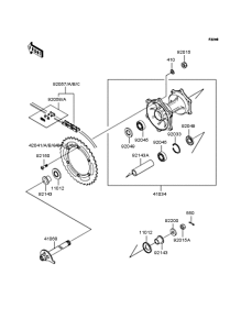  Заднее колесо и цепь