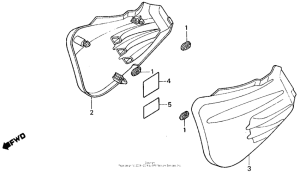 VF700C Боковые обтекатели