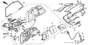 VFR750F Измерительный прибор