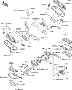 VN1600 Подножки