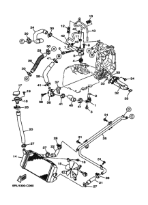 YP400 YP400V Радиатор и шланг