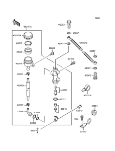 ZR250 Задний торм цилиндр