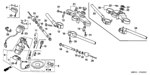  Handle pipe / top bridge