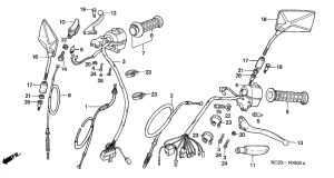 CM125C Handle / lever / clutch /  cable