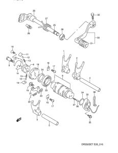 DR350 Переключение передач