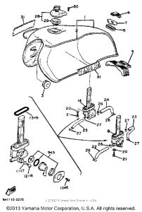 XV920RJ Топливный бак