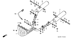 CBR1100XX Глушитель