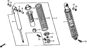 XL185 Задние амортизаторы