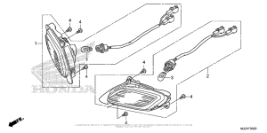 ST1300P (ABS) Задний фонарь