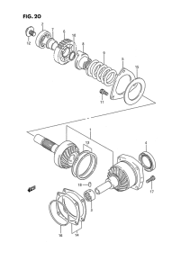 VS1400 Secondary drive gear