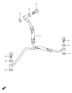 DR650 Труба масляная