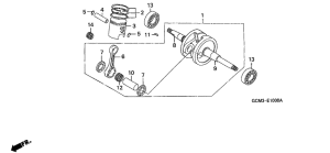 SZX50 Crankshaft / piston