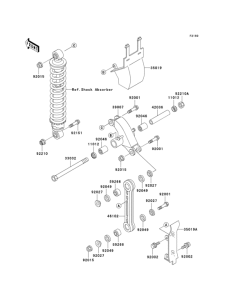 KX60 Задняя подвеска