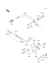 VN800 Механизм переключения передач