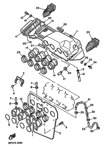 FJ1100 Впускная система