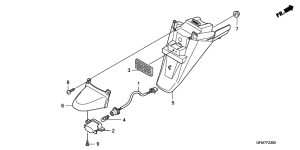 NHX110 Заднее крыло