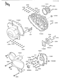 KZ250 Крышки двигателя