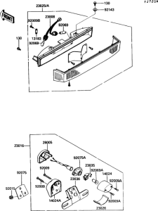 ZG1200 Tail lamp(zg1200-b2 / b3 / b4 / b5)