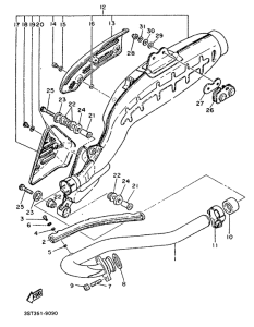 XT500 Выхлопная система