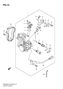 RM-Z250 Дроссель
