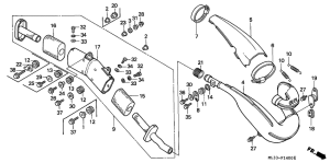 CR500R Глушитель