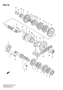 GZ250 Трансмиссия