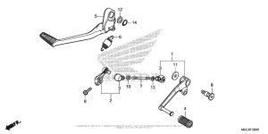 CB1100 (ABS) Педали