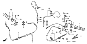 SJ50 Handle lever / switch / cable