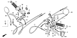 PK50 Handle lever / switch / cable