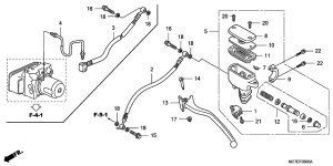 FJS600 Задний тормозной цилиндр