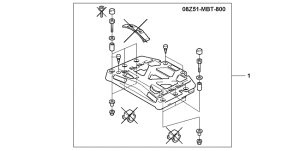 XL1000V Top box collar set