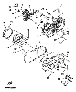 YN100 Картер двигателя