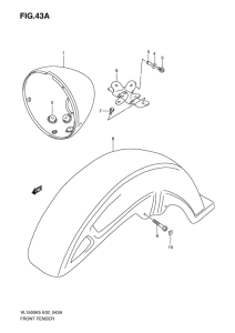 VL1500 Переднее крыло
