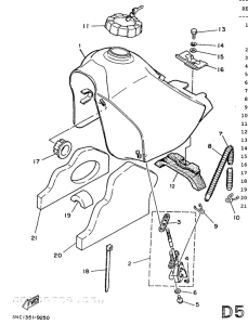 DT125 Топливный бак