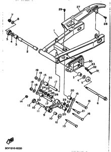 FJ1200 FJ1200A Задний рычаг и подвеска
