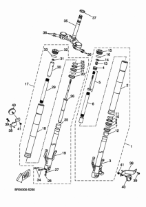 MT125A Передняя вилка