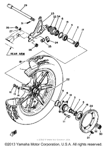 XS1100SG Переднее колесо