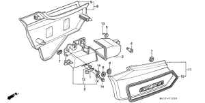 CBX750P2 Боковая крышка