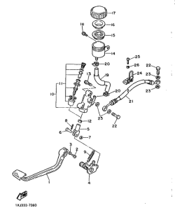 FJ1200 Задний торм цилиндр