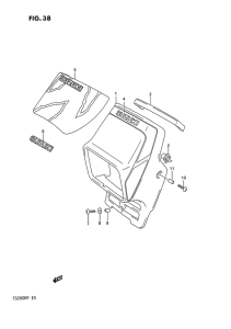 TS200 Headlamp cover  front fender