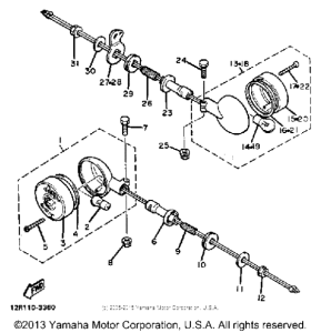 XS400K Поворотники