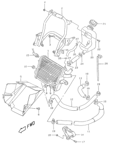 UX50 Радиатор